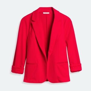 Skies Are Blue Vibrant Red Blazer